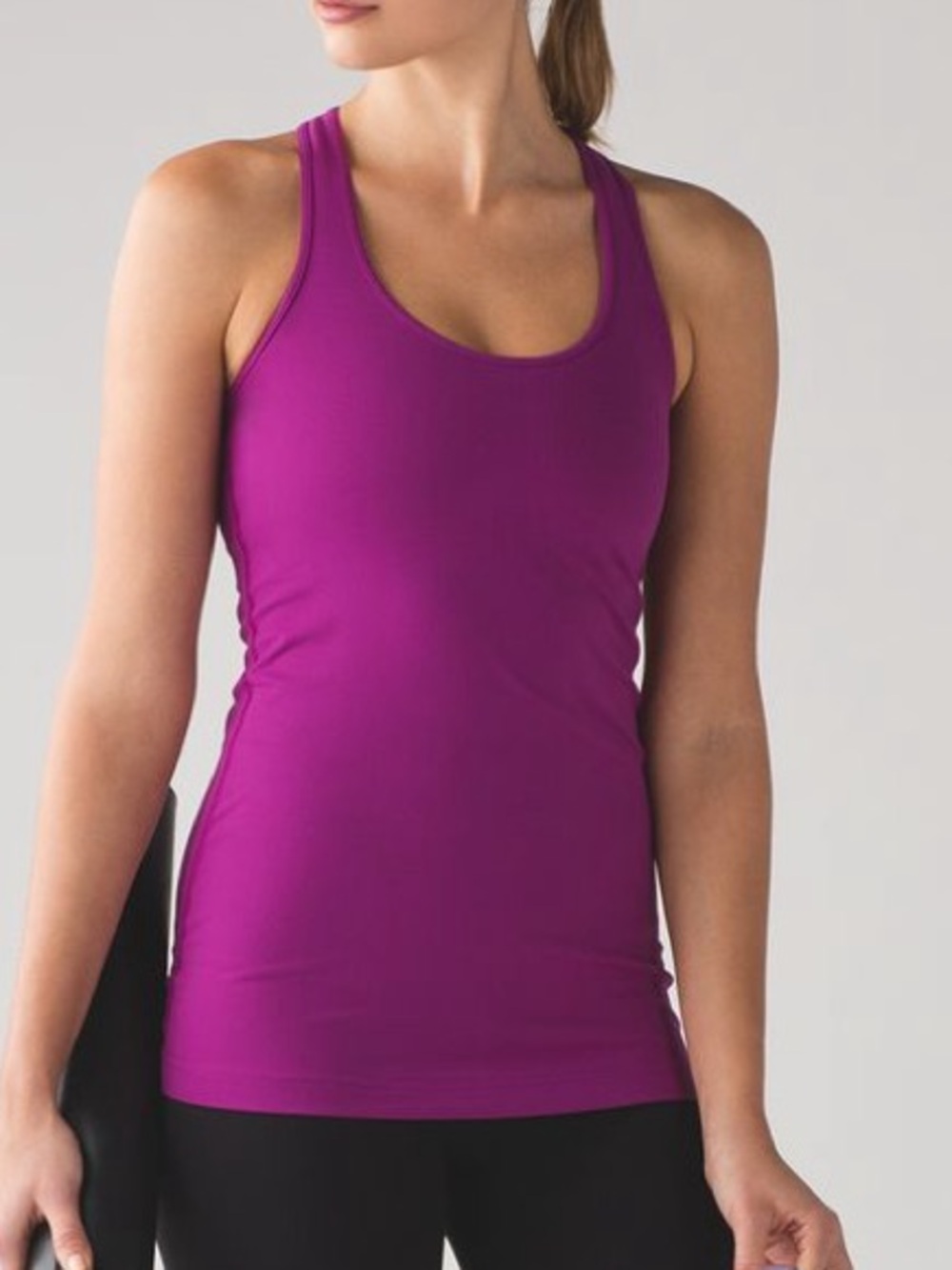 Lululemon Cool Racerback Tank Top Purple Magenta Sz 4 GUC $42 MSRP Summer Yoga